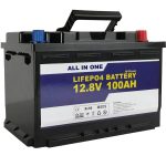 GEL / AGM yedek Güneş Enerjisi Depolama pili 12v 100ah LifePo4 Lityum iyon Pil