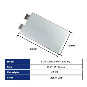 A Sınıfı LiPO Pil Hücreleri 3.2V 30Ah