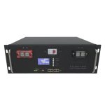 6000 Döngü 48V 100Ah 5Kwh RS48 LiFePo4 5U Kabinli Güneş Pili